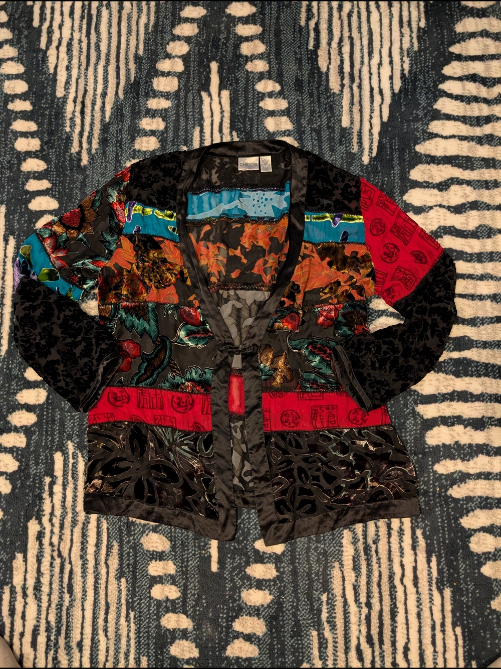 Chico's Ornate Printed Jacket